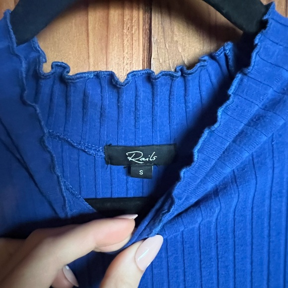 Rails ribbed jersey knit mock neck midi dress. - Picture 7 of 7